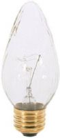 Satco S2763 Model 25F15 Incandescent Light Bulb, Clear Finish, 25 Watts, F15 Lamp Shape, Medium Base, E26 ANSI Base, 120 Voltage, 4 1/2'' MOL, 1.88'' MOD, C-7A Filament, 180 Initial Lumens, 1500 Average Rated Hours, Decorative incandescent, Long Life, Brass Base, RoHS Compliant, UPC 045923027635 (SATCOS2763 SATCO-S2763 S-2763) 