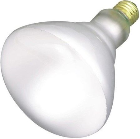 Satco S2853 Model 65BR40/FL Incandescent Light Bulb, Frost Finish, 65 Watts, BR40 Lamp Shape, Medium Base, E26 ANSI Base, 120 Voltage, 6 1/2'' MOL, CC-6 Filament, 580 Initial Lumens, 2500 Average Rated Hours, General Service Reflector, Household or Commercial use, Long Life, Brass Base, RoHS Compliant, UPC 045923028533 (SATCOS2853 SATCO-S2853 S-2853)