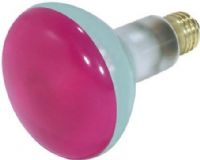 Satco S3213 Model 75BR30/PK Incandescent Light Bulb, Pink Finish, 75 Watts, BR30 Lamp Shape, Medium Base, E26 Base, 130 Voltage, 5 3/8'' MOL, 3.75'' MOD, C-9 Filament, 2000 Average Rated Hours, General Service Reflector, Household or Commercial use, Long Life, Brass Base, RoHS Compliant, UPC 045923032134 (SATCOS3213 SATCO-S3213 S-3213) 