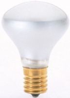Satco S3215 Model 40R14N Incandescent Light Bulb, Clear Finish, 40 Watts, R14 Lamp Shape, Intermediate Base, E17 Base, 120 Voltage, 2 5/8'' MOL, 1.75'' MOD, CC-2V Filament, 300 Initial Lumens, 1500 Average Rated Hours, General Service Reflector, Household or Commercial use, Long Life, Brass Base, RoHS Compliant, UPC 045923032158 (SATCOS3215 SATCO-S3215 S-3215) 