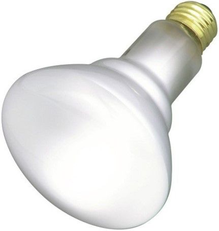 Satco S3259 Model 50BR30/FL Incandescent Light Bulb, Frost Finish, 50 Watts, BR30 Lamp Shape, Medium Base, E26 Base, 120 Voltage, 5 3/8'' MOL, 3.75'' MOD, CC-9 Filament, 360 Initial Lumens, 2000 Average Rated Hours, General Service Reflector, Household or Commercial use, Long Life, Brass Base, RoHS Compliant, UPC 045923032592 (SATCOS3259 SATCO-S3259 S-3259)