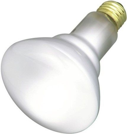 Satco S3408 Model 65BR30/FL Incandescent Light Bulb, Frost Finish, 65 Watts, BR30 Lamp Shape, Medium Base, E26 Base, 130 Voltage, 5 3/8'' MOL, 3.75'' MOD, CC-9 Filament, 620 Initial Lumens, 2000 Average Rated Hours, General Service Reflector, Household or Commercial use, Long Life, Brass Base, RoHS Compliant, UPC 045923034084 (SATCOS3408 SATCO-S3408 S-3408)
