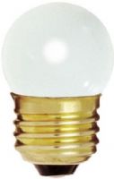Satco S3607 Model 7 1/2S11/W Incandescent Light Bulb, Gloss White Finish, 7.5 Watts, S11 Lamp Shape, Medium Base, E26 ANSI Base, 120 Voltage, 2 1/4'' MOL, 1.38'' MOD, C-7A Filament, 20 Initial Lumens, 2500 Average Rated Hours, RoHS Compliant, UPC 045923036071 (SATCOS3607 SATCO-S3607 S-3607) 