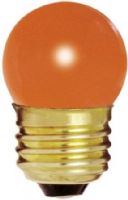 Satco S3610 Model 7 1/2S11/O Incandescent Light Bulb, Ceramic Orange Finish, 7.5 Watts, S11 Lamp Shape, Medium Base, E26 ANSI Base, 120 Voltage, 2 1/4'' MOL, 1.38'' MOD, C-7A Filament, 2500 Average Rated Hours, RoHS Compliant, UPC 045923036101 (SATCOS3610 SATCO-S3610 S-3610) 
