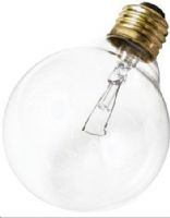 Satco S3651 Model 25G30 Incandescent Light Bulb, Clear Finish, 25 Watts, G30 Lamp Shape, Medium Base, E26 ANSI Base, 130 Voltage, 5 1/8'' MOL, 3.75'' MOD, CC-9 Filament, 180 Initial Lumens, 2500 Average Rated Hours, Long Life, Brass Base, RoHS Compliant, UPC 045923036514 (SATCOS3651 SATCO-S3651 S-3651) 