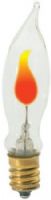 Satco S3661 Model 3CA5 1/2/ Incandescent Light Bulb, Clear Finish, 3 Watts, CA5 Lamp Shape, Candelabra Base, E12 ANSI Base, 120 Voltage, 3 1/4'' MOL, 0.69'' MOD, Neon Filament, 1000 Average Rated Hours, Long Life, Brass Base, RoHS Compliant, UPC 045923036613 (SATCOS3661 SATCO-S3661 S-3661) 