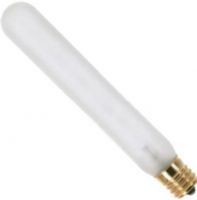Satco S3708 Model 25T6 1/2N Tubular Shaped Incandescent Light Bulb, Frost Finish, 25 Watts, T6 Lamp Shape, Intermediate Base, E17 ANSI Base, 130 Voltage, 5 3/8'' MOL, 0.81'' MOD, C-8 Filament, 170 Initial Lumens, 1500 Average Rated Hours, Long Life, Brass Base, RoHS Compliant, UPC 045923037085 (SATCOS3708 SATCO-S3708 S-3708) 