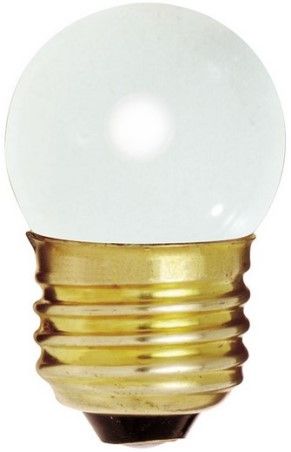 Satco S3795 Model 7 1/2S11/W Incandescent Light Bulb, Gloss White Finish, 7.5 Watts, S11 Lamp Shape, Medium Base, E26 ANSI Base, 120 Voltage, 2 1/4'' MOL, 1.38'' MOD, C-7A Filament, 20 Initial Lumens, 2500 Average Rated Hours, RoHS Compliant, UPC 045923037955 (SATCOS3795 SATCO-S3795 S-3795)