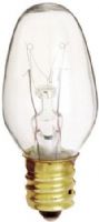 Satco S3797 Model 4C7 Incandescent Light Bulb, Clear Finish, 4 Watts, C7 Lamp Shape, Candelabra Base, E12 ANSI Base, 120 Voltage, 2 1/8'' MOL, 0.88'' MOD, C-7A Filament, 16 Initial Lumens, 3000 Average Rated Hours, RoHS Compliant, UPC 045923037979 (SATCOS3797 SATCO-S3797 S-3797) 