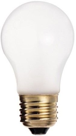Satco S3811 Model 40A15/F Incandescent Light Bulb, Frost Finish, 40 Watts, A15 Lamp Shape, Medium Base, E26 ANSI Base, 130 Voltage, 3 1/2'' MOL, 1.88'' MOD, C-9 Filament, 280 Initial Lumens, 2500 Average Rated Hours, Household or Commercial use, Long Life, RoHS Compliant, UPC 045923038112 (SATCOS3811 SATCO-S3811 S-3811)
