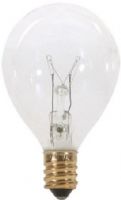 Satco S3844 Model 10G12 1/2 Incandescent Light Bulb, Clear Finish, 10 Watts, G12 Lamp Shape, Candelabra Base, E12 ANSI Base, 120 Voltage, 2 3/8'' MOL, 1.56'' MOD, C-7A Filament, 60 Initial Lumens, 1500 Average Rated Hours, Long Life, Brass Base, RoHS Compliant, UPC 045923038440 (SATCOS3844 SATCO-S3844 S-3844) 
