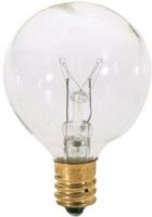 Satco S3845 Model 15G12 1/2 Incandescent Light Bulb, Clear Finish, 15 Watts, G12 Lamp Shape, Candelabra Base, E12 ANSI Base, 120 Voltage, 2 3/8'' MOL, 1.56'' MOD, C-7A Filament, 100 Initial Lumens, 1500 Average Rated Hours, Long Life, Brass Base, RoHS Compliant, UPC 045923038457 (SATCOS3845 SATCO-S3845 S-3845) 