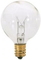 Satco S3846 Model 25G12 1/2 Incandescent Light Bulb, Clear Finish, 25 Watts, G12 Lamp Shape, Candelabra Base, E12 ANSI Base, 120 Voltage, 2 3/8'' MOL, 1.56'' MOD, C-7A Filament, 180 Initial Lumens, 1500 Average Rated Hours, Long Life, Brass Base, RoHS Compliant, UPC 045923038464 (SATCOS3846 SATCO-S3846 S-3846) 