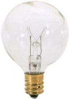 Satco S3847 Model 40G12 1/2 Incandescent Light Bulb, Clear Finish, 40 Watts, G12 Lamp Shape, Candelabra Base, E12 ANSI Base, 120 Voltage, 2 3/8'' MOL, 1.56'' MOD, C-7A Filament, 370 Initial Lumens, 1500 Average Rated Hours, Long Life, Brass Base, RoHS Compliant, UPC 045923038471 (SATCOS3847 SATCO-S3847 S-3847) 