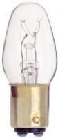 Satco S3904 Model 10C7/DC Incandescent Light Bulb, Clear Finish, 10 Watts, C7 Lamp Shape, DC Bay Base, BA15d ANSI Base, 130 Voltage, 2 1/8'' MOL, 0.88'' MOD, C-7A Filament, 60 Initial Lumens, 2500 Average Rated Hours, RoHS Compliant, UPC 045923039041 (SATCOS3904 SATCO-S3904 S-3904) 