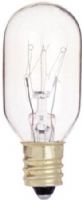 Satco S3905 Model 15T7C Incandescent Light Bulb, Clear Finish, 15 Watts, T7 Lamp Shape, Candelabra Base, E12 ANSI Base, 130 Voltage, 2 1/4'' MOL, 0.88'' MOD, C-5A Filament, 95 Initial Lumens, 2500 Average Rated Hours, RoHS Compliant, UPC 045923039058 (SATCOS3905 SATCO-S3905 S-3905) 