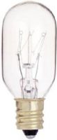 Satco S3907 Model 25T8/C Incandescent Light Bulb, Clear Finish, 15 Watts, T8 Lamp Shape, Candelabra Base, E12 ANSI Base, 130 Voltage, 2 5/8'' MOL, 1.00'' MOD, C-5A Filament, 190 Initial Lumens, 2500 Average Rated Hours, RoHS Compliant, UPC 045923039072 (SATCOS3907 SATCO-S3907 S-3907) 