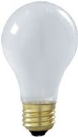 Satco S3928 Model 75A/RS/TF/2PK Shatterproof Coated Incandescent Light Bulb, Frost Finish, 75 Watts, A19 Lamp Shape, Medium Base, E26 ANSI Base, 130 Voltage, 4 1/8'' MOL, 2.38'' MOD, C-9 Filament, 680 Initial Lumens, 5000 Average Rated Hours, Vibration service, Long Life, Brass Base, RoHS Compliant, UPC 045923039287 (SATCOS3928 SATCO-S3928 S-3928) 