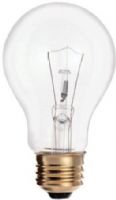 Satco S3940 Model 25A19/CL Incandescent Light Bulb, Clear Finish, 25 Watts, A19 Lamp Shape, Medium Base, E26 ANSI Base, 130 Voltage, 4 1/8'' MOL, 2.38'' MOD, CC-6 Filament, 170 Initial Lumens, 2500 Average Rated Hours, Household or Commercial use, Long Life, RoHS Compliant, UPC 045923039409 (SATCOS3940 SATCO-S3940 S-3940) 