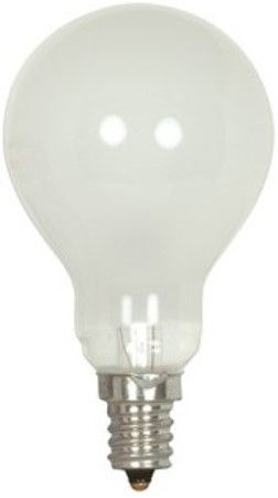 Satco S4165 Model 40A15/F/E17 Incandescent Light Bulb, Frost Finish, 40 Watts, A15 Lamp Shape, Intermediate Base, E17 ANSI Base, 130 Voltage, 3.36'' MOL, 1.88'' MOD, C-9 Filament, 420 Initial Lumens, 1000 Average Rated Hours, Household or Commercial use, Long Life, RoHS Compliant, UPC 045923041655 (SATCOS4165 SATCO-S4165 S-4165)