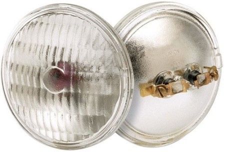 Satco S4304 Model 4406 Miniature Light Bulb, 35 Watts, PAR36 Lamp Shape, Screw Termnial Base, MP2 ANSI Base, 12.8 Voltage, 2.75'' MOL, 300 Average Rated Hours, 600 Candle Power, Display lighting, Emergency lighting, Equipment lighting (SATCOS4304 SATCO-S4304 S-4304)