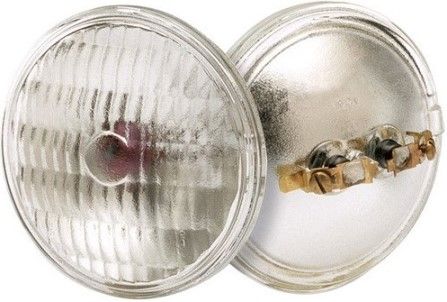 Satco S4316 Model 4416 Miniature Light Bulb, 30 Watts, PAR36 Lamp Shape, Screw Termnial Base, MP2 ANSI Base, 12.8 Voltage, 2.75'' MOL, 100 Average Rated Hours, 35000 Candle Power, Display lighting, Emergency lighting, Equipment lighting (SATCOS4316 SATCO-S4316 S-4316)