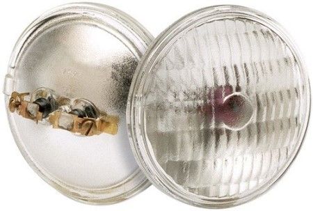 Satco S4331 Model H7556 Miniature Light Bulb, 6 Watts, PAR36 Lamp Shape, Screw Termnial Base, MP2 ANSI Base, 6 Voltage, 2.75'' MOL, 50 Average Rated Hours, 400 Candle Power, Display lighting, Emergency lighting, Equipment lighting, UPC 045923043314 (SATCOS4331 SATCO-S4331 S-4331)