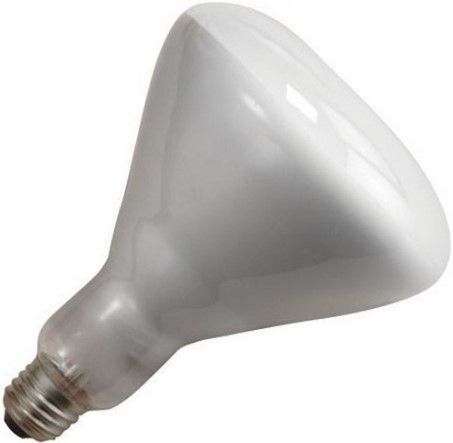 Satco S4353 Model 300BR/FL Incandescent Light Bulb, Flood Finish, 300 Watts, BR40 Lamp Shape, Medium Base, E26 ANSI Base, 120 Voltage, 6 1/2'' MOL, 3030 Initial Lumens, 2000 Average Rated Hours, CC-2V Filament, General Service Reflector, Household or Commercial use, Long Life, Brass Base, RoHS Compliant, UPC 046135147791 (SATCOS4353 SATCO-S4353 S-4353)