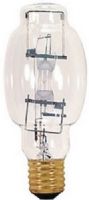 Satco S4384 Model MP175/BU-ONLY Metal Halide HID Light Bulb, Clear Finish, 175 Watts, BT28 Lamp Shape, Mogul Base, E39 ANSI Base, 8 5/16'' MOL, 14400 Initial Lumens, 10000 Average Rated Hours, 4000 Kelvin Temp, Cool White Color, 65 CRI, BU +/- 15 Burning Position, Uniform light distribution, Superior performance, High Efficiency, Probe Start, Open Rated, RoHS Compliant, UPC 046135647734 (SATCOS4384 SATCO-S4384 S-4384) 
