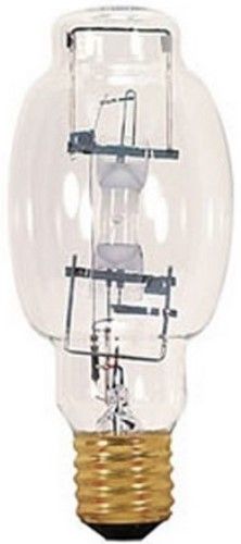 Satco S4384 Model MP175/BU-ONLY Metal Halide HID Light Bulb, Clear Finish, 175 Watts, BT28 Lamp Shape, Mogul Base, E39 ANSI Base, 8 5/16'' MOL, 14400 Initial Lumens, 10000 Average Rated Hours, 4000 Kelvin Temp, Cool White Color, 65 CRI, BU +/- 15 Burning Position, Uniform light distribution, Superior performance, High Efficiency, Probe Start, Open Rated, RoHS Compliant, UPC 046135647734 (SATCOS4384 SATCO-S4384 S-4384)