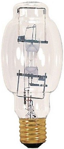 Satco S4386 Model M250/BU-ONLY Metal Halide HID Light Bulb, Clear Finish, 250 Watts, BT28 Lamp Shape, Mogul Base, E39 ANSI Base, 8 5/16'' MOL, 3.50'' MOD, 23000 Initial Lumens, 10000 Average Rated Hours, 4000 Kelvin Temp, Cool White Color, 65 CRI, BU +/- 15 Burning Position, Uniform light distribution, Superior performance, High Efficiency, Probe Start, Open Rated, RoHS Compliant, UPC 046135644047 (SATCOS4386 SATCO-S4386 S-4386)
