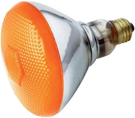 Satco S4425 Model 100BR38/A Metal Halide HID Light Bulb, Amber Finish, 100 Watts, BR38 Lamp Shape, Medium Base, E26 ANSI Base, 120 Voltage, 5 5/16'' MOL, 4.75'' MOD, CC-9 Filament, 2000 Average Rated Hours, 110 Beam Spread, General Service Reflector, Household or Commercial use, Long Life, Brass Base, UPC 045923044250 (SATCOS4425 SATCO-S4425 S-4425)