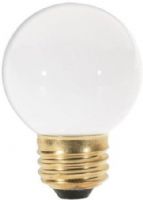 Satco S4541 Model 25G16 1/2/W Incandescent Light Bulb, Gloss White Finish, 25 Watts, G16 1/2 Lamp Shape, Medium Base, E26 ANSI Base, 120 Voltage, 3 1/4'' MOL, 2.06'' MOD, CC-2V Filament, 180 Initial Lumens, 1500 Average Rated Hours, Special application incandescent, Long Life, Brass Base, RoHS Compliant, UPC 045923045417 (SATCOS4541 SATCO-S4541 S-4541) 