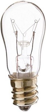 Satco S4570 Model 6S6/24V Incandescent Bulb, Clear Finish, 6 Watts, S6 Lamp Shape, Candelabra Base, E12 ANSI Base, 24 Voltage, 1 7/8'' MOL, C-6 Filament, 40 Initial Lumens, 1500 Average Rated Hours, RoHS Compliant (SATCOS4570 SATCO-S4570 S-4570)