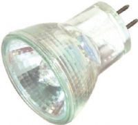 Satco S4645 Model 10MR8/NFL Halogen Light Bulb, 10 Watts, MR8 Lamp Shape, Bi Pin GU4 Base, GU4 ANSI Base, 12 Voltage, 1 1/4'' MOL, 1.00'' MOD, C-6 Filament, 2000 Average Rated Hours, 2900 Kelvin Temp, Warm White Color, 23 Beam Spread Deg, Crisp light, UV-Filter halogen capsule, Uniform light output, Lens, RoHS Compliant, UPC 045923046452 (SATCOS4645 SATCO-S4645 S-4645) 