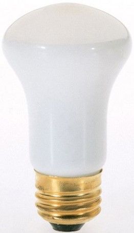 Satco S4702 Model 40R16 Incandescent Light Bulb, Frost Finish, 40 Watts, R16 Lamp Shape, Medium Base, E26 ANSI Base, 120 Voltage, 3 7/16'' MOL, 2.00'' MOD, C-9 Filament, 330 Initial Lumens, 1500 Average Rated Hours, General Service Reflector, Household or Commercial use, Long Life, Brass Base, RoHS Compliant, UPC 045923047022 (SATCOS4702 SATCO-S4702 S-4702)
