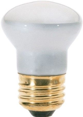 Satco S4705 Model 40R14 Incandescent Light Bulb, Clear Finish, 40 Watts, R14 Lamp Shape, Medium Base, E26 ANSI Base, 120 Voltage, 2 5/8'' MOL, 1.75'' MOD, CC-2V Filament, 280 Initial Lumens, 1500 Average Rated Hours, General Service Reflector, Household or Commercial use, Long Life, Brass Base, RoHS Compliant, UPC 045923047053 (SATCOS4705 SATCO-S4705 S-4705)
