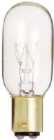 Satco S4719 Model 15T7/DC Incandescent Light Bulb, Clear Finish, 15 Watts, T7 Lamp Shape, DC Bay Base, BA15d ANSI Base, 130 Voltage, 2 1/4'' MOL, 0.88'' MOD, C-5A Filament, 95 Initial Lumens, 2500 Average Rated Hours, RoHS Compliant, UPC 045923047190 (SATCOS4719 SATCO-S4719 S-4719) 