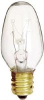 Satco S4724 Model 4C7 Incandescent Light Bulb (4 Pack), Clear Finish, 4 Watts, C7 Lamp Shape, Candelabra Base, E12 ANSI Base, 130 Voltage, 2 1/8'' MOL, 0.88'' MOD, C-7A Filament, 16 Initial Lumens, 3000 Average Rated Hours, RoHS Compliant, UPC 045923047244 (SATCOS4724 SATCO-S4724 S-4724) 