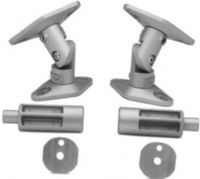 Vantage Point SATP-S Universal Satellite Speaker Mount (2-Pack), Silver, Compatible with most major brands of satellite speakers, 4-Axis, tilt, and rotational adjustments for optimal positioning, 162 degres movement, Keyhole adapters included, 2-Hole Mounting Plates included, Extension for ceiling mounting included, UPC 734703400552 (SATPS SATP) 