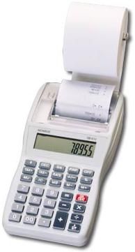 Monroe SB612 Handheld Printing Calculator, 12 digit print/display capacity, Black/Red Print, Internal or External Paper Roll, Adding Machine Logic, AC/DC Operation, Dimensions Inches: 6.94(L) x 3.5(W) x 1.44(H) (SB61 SB6)                                 