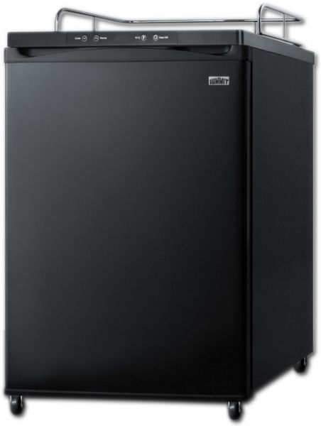 Summit SBC635MBINK Built In Beer Dispenser With 5.6 cu.ft. Capacity, Deep Chill Function, Digital Thermostat, Automatic Defrost, Top Rail Guard And Dip Tray, Black With No Tap, 24