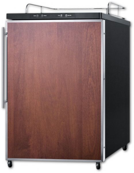 Summit SBC635MBINKFR Built-In Residential Beer Dispenser, Auto Defrost W/Digital Thermostat And SS Frame For Slide-In Panels, Sold Without Tap Kit For Do-It-Yourselfers; Stainless steel door frame, slide a panel into this two-piece exposed stainless steel door frame to match the unit to other cabinetry; Automatic defrost, reduced maintenance with auto defrost system; UPC 761101046143 (SUMMITSBC635MBINKFR SUMMIT SBC635MBINKFR SUMMIT-SBC635MBINKFR)