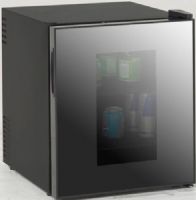 Avanti SBCA017G Deluxe Beverage Cooler, Black Cabinet with See thru Window, 1.7 Cu. Ft. Capacity, Unique State-of-the-Art Super Conductor Cooling Technology, Whisper Quiet Operation, LED interior light with ON/OFF switch, See Thru Door with Mirrored Framed Finish, 2 Removable and Adjustable Shelves, Reversible Door, 20.25" H x 17" W x 19" D, UPC 079841110179 (SB-CA017G SBC-A017G SBCA-017G SBCA 017G) 