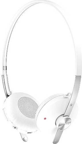 Sony SBH60WH Stereo Bluetooth Headset, White; 30 mm dynamic speaker; Speaker frequency range 30Hz - 18000Hz; Electret Condenser/Omnidirectional microphone; Effective range 100 - 80000Hz; Bluetooth enabled smartphones, tablets and computers with support for Bluetooth profiles listed above; NFC; Volume Up/Down; UPC 095673859079 (SBH-60WH SBH 60WH SBH-60-WH SBH60)