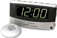 Sonic Alert SBR350SS Alarm Clock and FM Radio with Super Shaker Information, 113 db extra-loud alarm, SS12VW Super Shaker bed vibrating unit, Complete with AM/FM radio, 2-level dimmer, High/low dimmer switch to sleep better at night, Extra-large 1.8" display, New green power technology now uses 60% less energy, UPC 650518100015 (SB-R350SS SBR-350SS SBR 350SS SBR350S SBR350) 