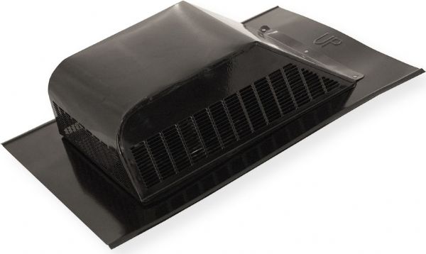Ventamatic Cool Attic SBV 603 BLK Slant Back Vent 603 Series, Black Color; Available in aluminum; Three-sided design provides greater airflow; Louvers direct exhausted air upward to prevent discoloration of roof shingles and provide maximum protection from weather; Fully screened to protect against rodents, insects, and birds; UPC 047242762006 (SBV-603BLK SBV603BLK VENTAMATICSBV603BLK VENTAMATIC-SBV-603BLK COOLATTIC)