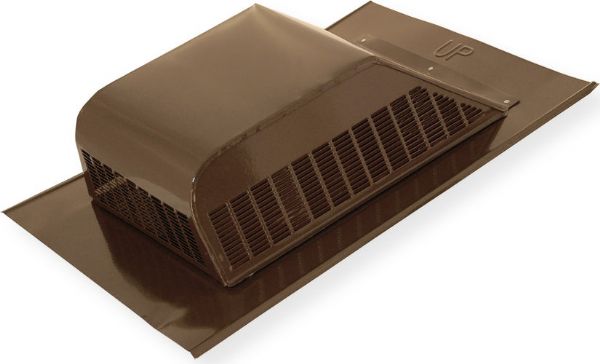 Ventamatic Cool Attic SBV 603 BRN Slant Back Vent 603 Series, Brown Color; Available in aluminum; Three-sided design provides greater airflow; Louvers direct exhausted air upward to prevent discoloration of roof shingles and provide maximum protection from weather; Fully screened to protect against rodents, insects, and birds; UPC 047242762020 (SBV-603BRN SBV603BRN VENTAMATICSBV603BRN VENTAMATIC-SBV-603BRN COOLATTIC)