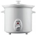 Brentwood Appliances SC-135W 3.0 Quart Slow Cooker in White; 3 Quart Capacity; Metal Body with White Finish; 3 Heat Setting; High, Low, Auto; Removable Ceramic Pot; Tempered Glass Lid; Cool Touch Handles; LED Power Indicator; Power: 200 Watts; Approval Code: cUL; Item Weight: 8.0 lbs; Item Dimension (LxWxH): 10.25 x 9.25 x 10.5; Colored Box Dimension: 10.5 x 10.5 x 11; Case Pack: 2; Case Pack Weight: 16 lbs; Case Pack Dimension: 18 x 11 x11.5 (SC135W SC-135W SC-135W) 