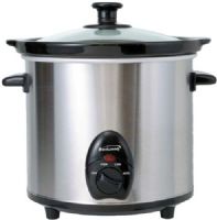 Brentwood SC130S Slow Cooker, Removable ceramic pot, Stainless Steel Finish, Round Shape, 3 Heat setting High, low and auto, 3 Quart Capacity, Manual Operation, Tempered glass lid, LED power indicator, 11" H x 10.5" W x 10.5" D Overall Dimensions, 8" H x 9" W x 9" D Interior Dimensions, UPC 181225801303 (SC130S SC 130 S  SC-130-S  SC130 SC-130 SC 130) 